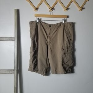 LEE DUNGAREES MEN'S TAN BROWN CARGO SHORTS SIZE 40